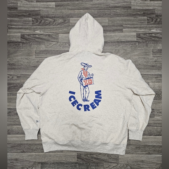 New Y2K Billionaire Boys Club Icecream Cowboy Zip Up Hoodie 2XL Pharrell BBC - Picture 10 of 13